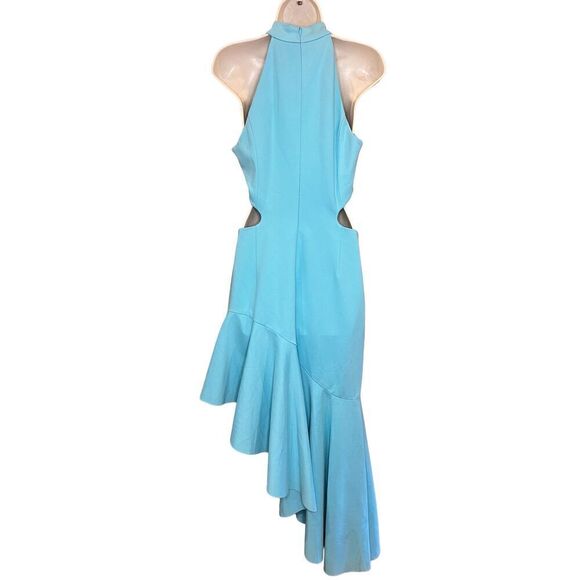 Elliatt Specter asymmetrical cut out maxi Dress in Aquamarine Blue NWT Size Medi - Picture 5 of 7